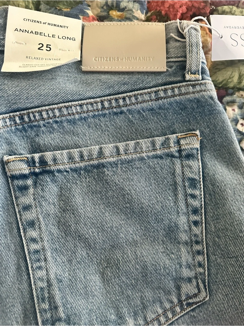 Citizens of Humanity Light Wash Denim Cutoff Shorts Annabelle long short NWT